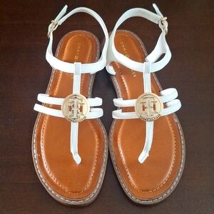 Tommy Hilfiger white sandals